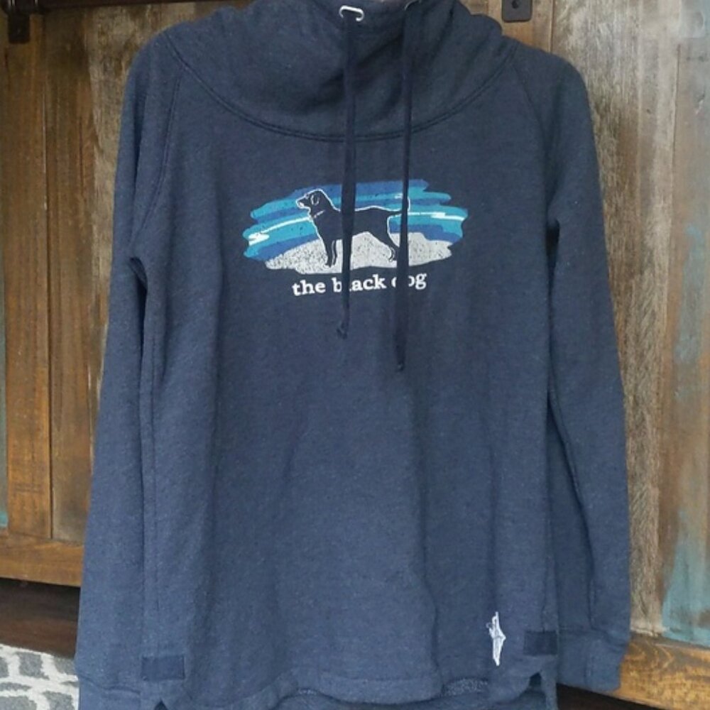 The Black Dog Vintage Collection Cowl Neck Sweatshirt - Women's Small